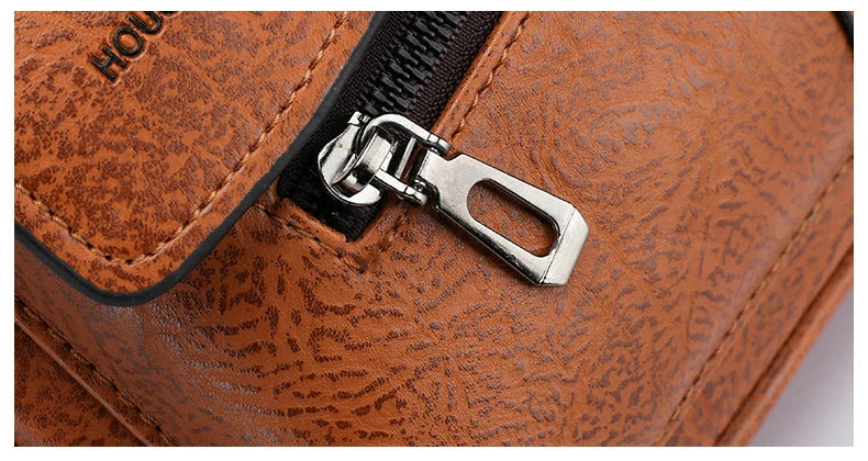 Kangaroo Brand Men Shoulder Bag Leather Messenger Bag For Men Office Business Briefcase Small Handbag Male Crossbody Side Bags