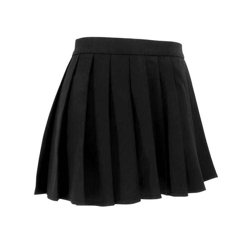 Sexy Mini Skirt Women New Summer Black Fashion Zipper Partywear Casual Slim Pleated Skirt Elegant Versatile Sexy Female Skirt