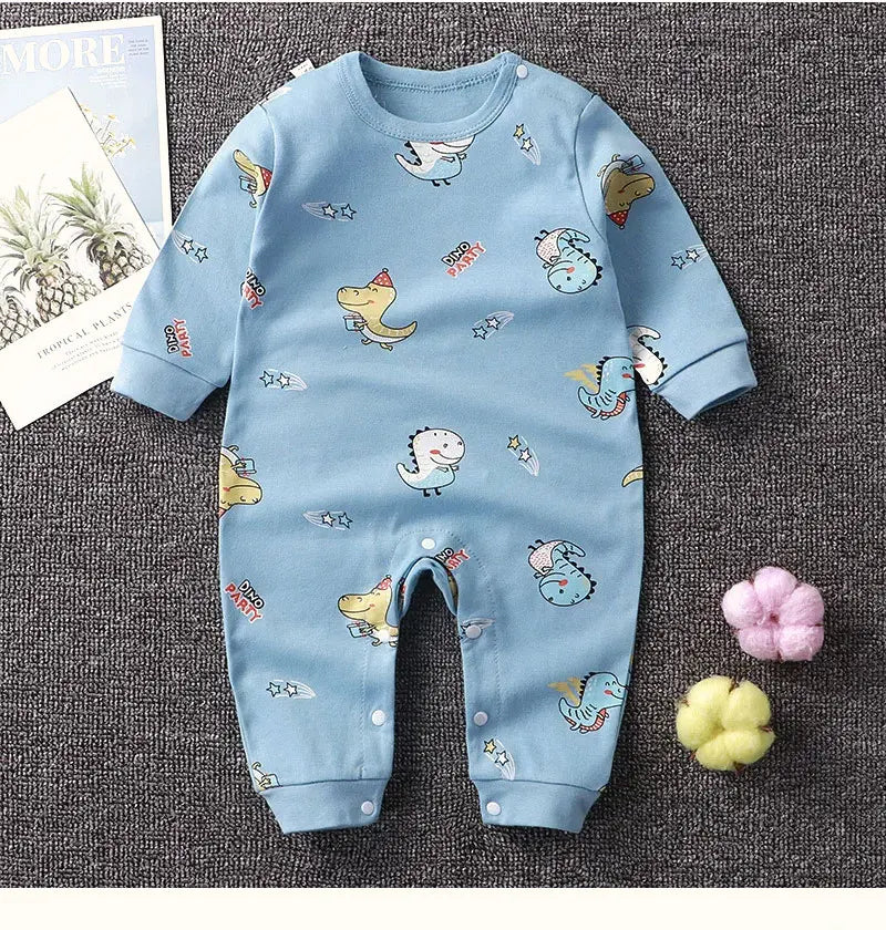 Newborn Baby Romper Girls Boys Cute Cartoon Animal stripe Clothes for Kids 0-24 months Autumn Rompers Jumpsuit Outfits Costumes