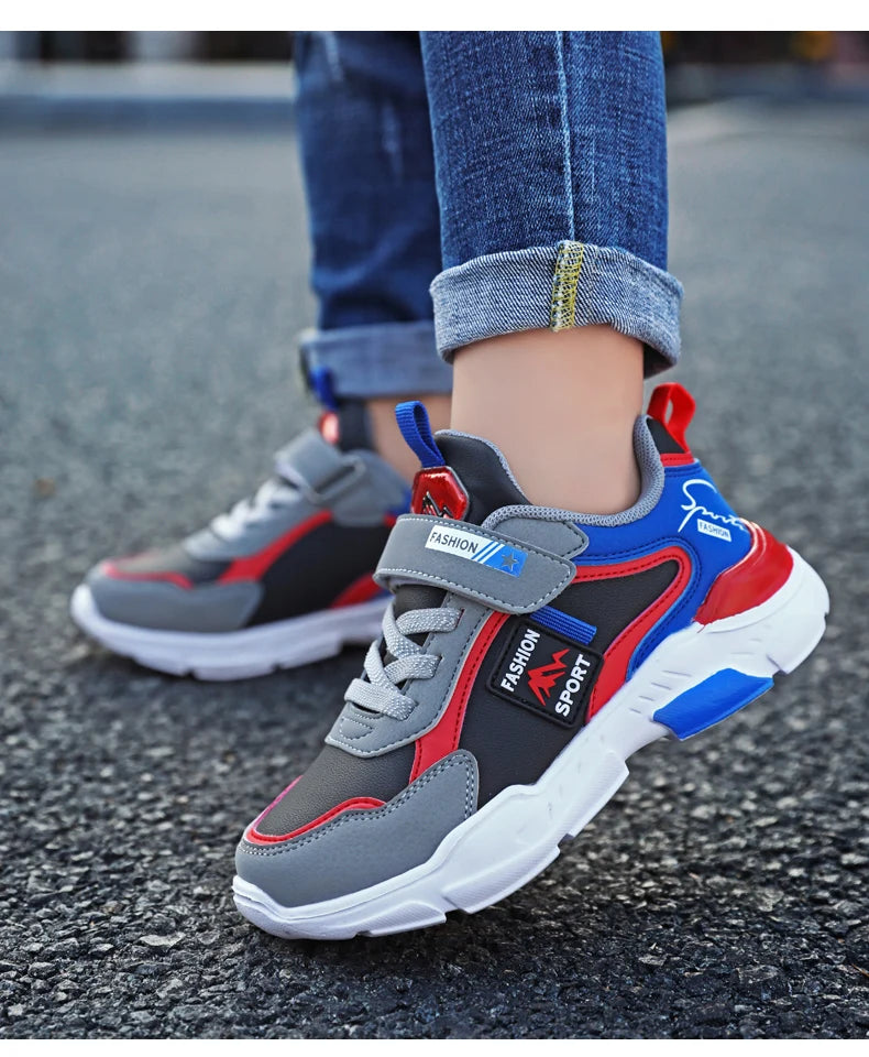 Children Sneaker Boys Shoes Leather Flat Kids Shoes for Girl Lightweight Sports Running Tennis Boy Sneaker Walking Outdoor