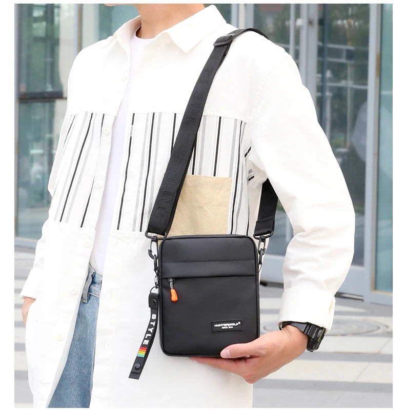 Casual Mini Crossbody Bag Small Men's Shoulder Bag Men Diagonal Small Backpack Light Messenger Phone Bag Boy Fanny Chest Pack