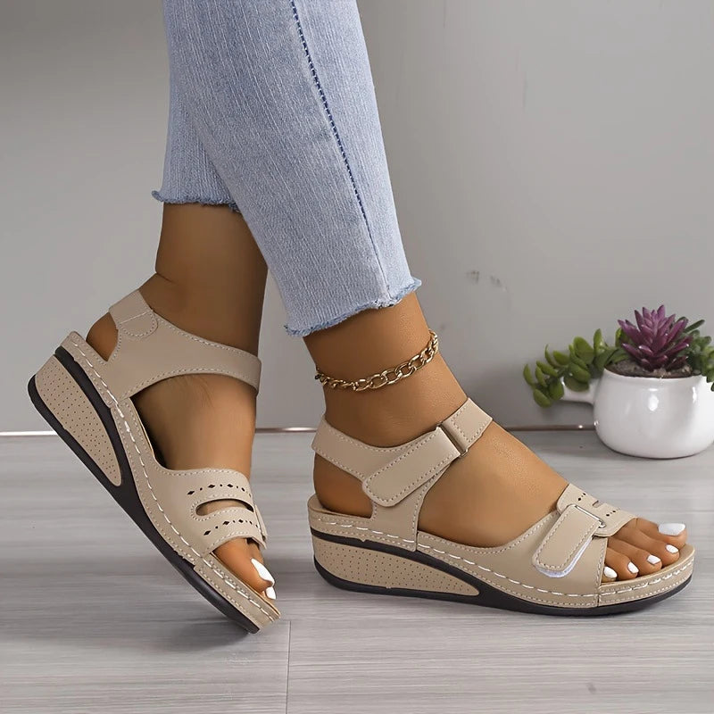 2024 Women Sandals Summer Shoes Open Toe Shoes Woman Plus Size Women Shoe Wedge Sandals Women Ladies Party Female Footwear