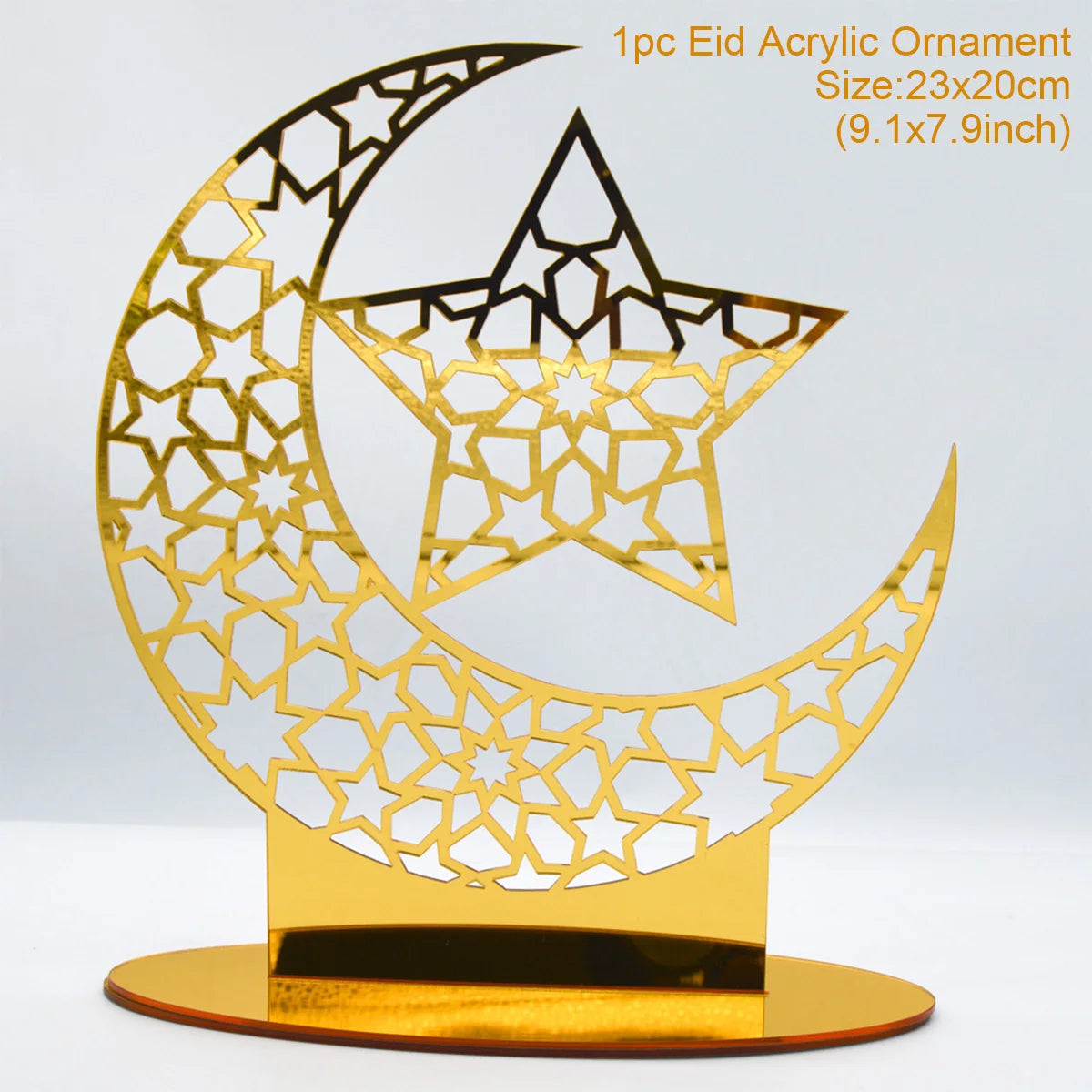 Ramadan Mubarak Acrylic Ornament 2025 Eid Mubarak Ramadan Kareem Decoration for Home Islamic Muslim Party Decor Eid Al Adha Gift