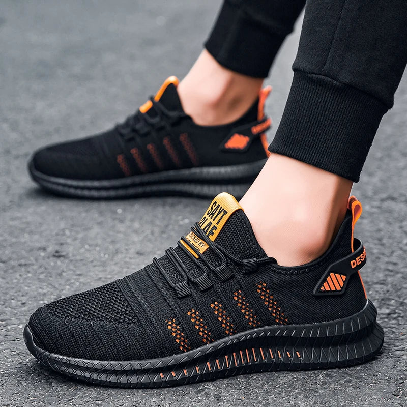 Breathable Men's Casual Sneakers Lightweight Outdoor Men Sneakers Anti-slip Flexible Male Running Shoes Comfortable Tennis 2024