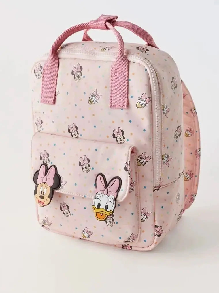 Disney cartoon  Minnie Mouse New Kids Backpack Mini Schoolbag Girls and Boys Cute Shoulder Bag