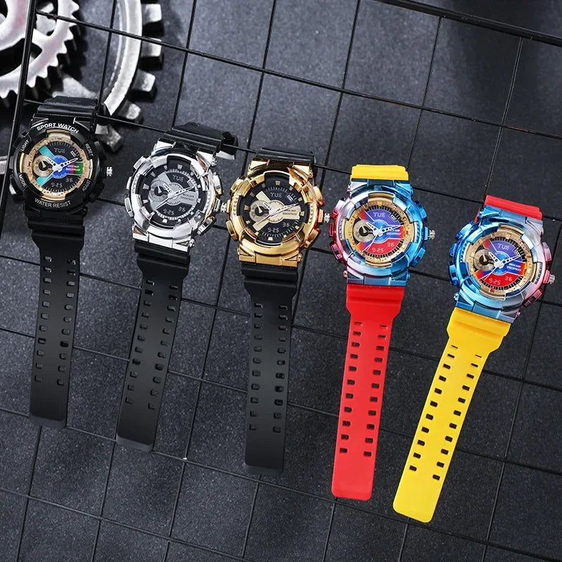 Fashion Kids Watch Boys Girls Quartz Wristwatch Silicone Strap Sports Watches Children Students Women cool Waterproof clocks