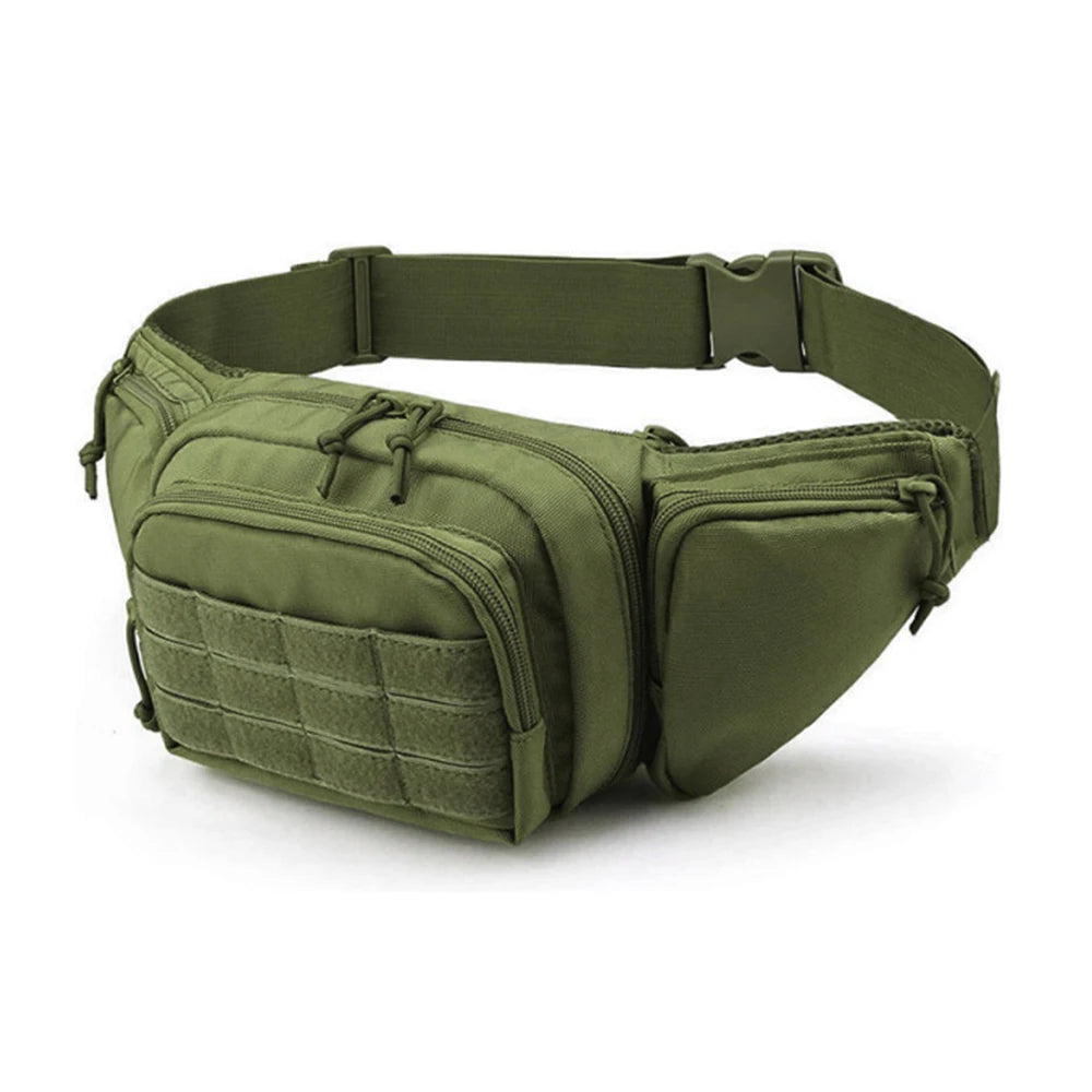 Men Waist Fanny Pack Belt Bag Tactical Military Motorcycle Rider Sports Climb Camping Nylon Male Tool Sling Chest Hip Bum Bag