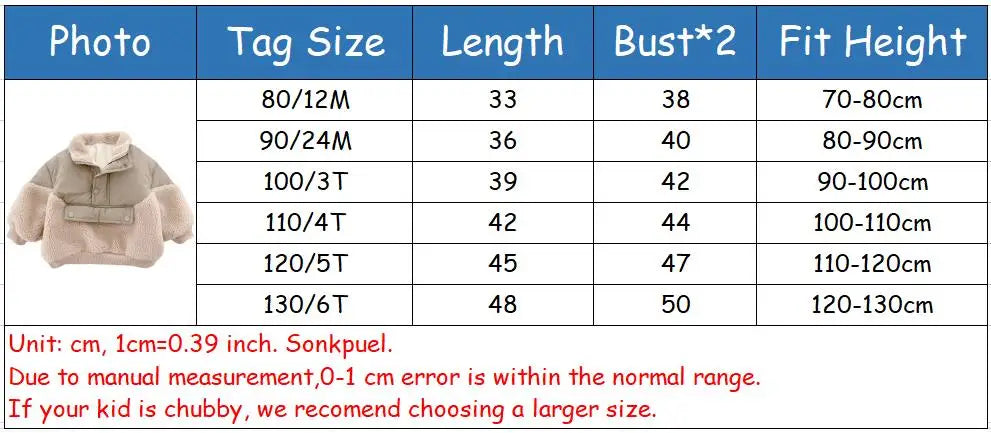 0-6Yrs Children Girls Laml Wool Stitching Coat Warm Autumn Girls Plus Velvet Jackets Winter Kids Clothing Outfits