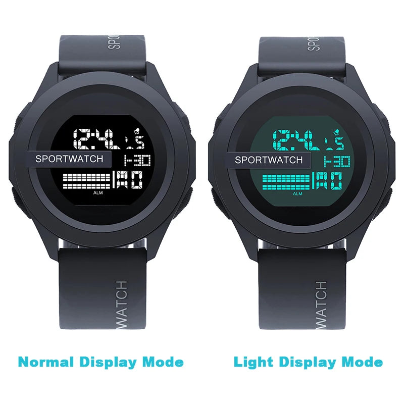 Men's Sports Watch Military Digital Men Watches Multifunction Clock Waterproof Luminous LED Electronic Wristwatch for kids Boys