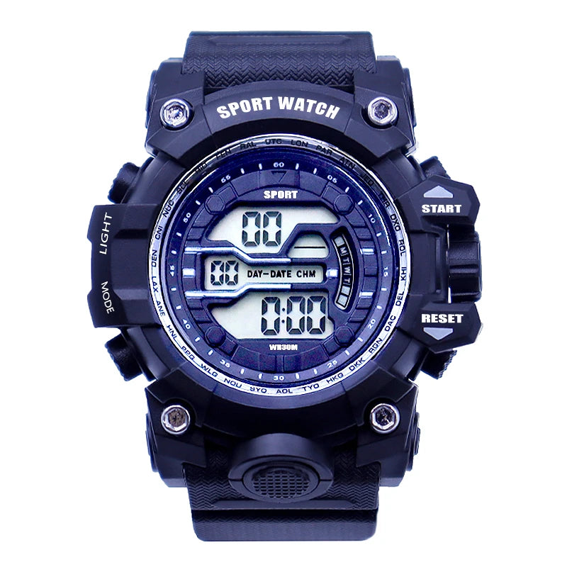 YIKAZE Y03 Men's Digital Watch Waterproof Luminous Men Sports Watches Date Army Military Electronic Wristwatch Relogio Masculino