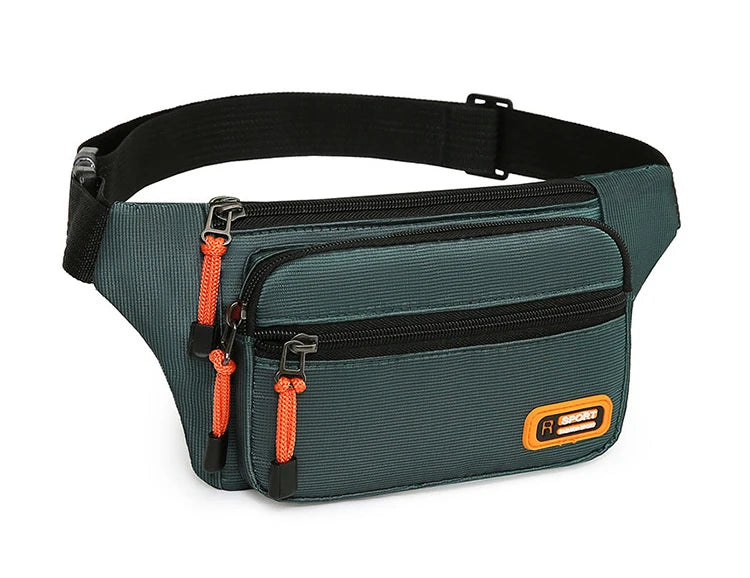 Waterproof Men Waist Bag Fanny Pack Fashion Running Chest Bag Unisex Sling Crossbody Bag Casual Hip Belt Bag men Waist Packs