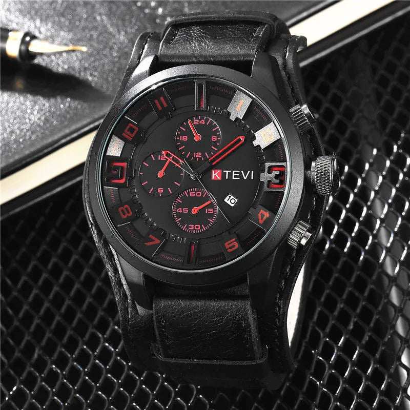 2024 Mens Watches Top Brand Luxury Fashion Men Casual Business Quartz Watch Waterproof Calendar Wristwatch Relogio Masculino