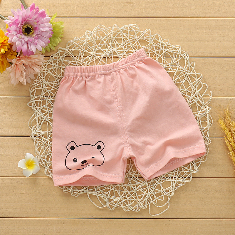 Children Shorts for Boys Girls Kids Clothes Cotton Solid Breathable Summer Baby Short Pants Casual Sports Beach Shorts Elastic