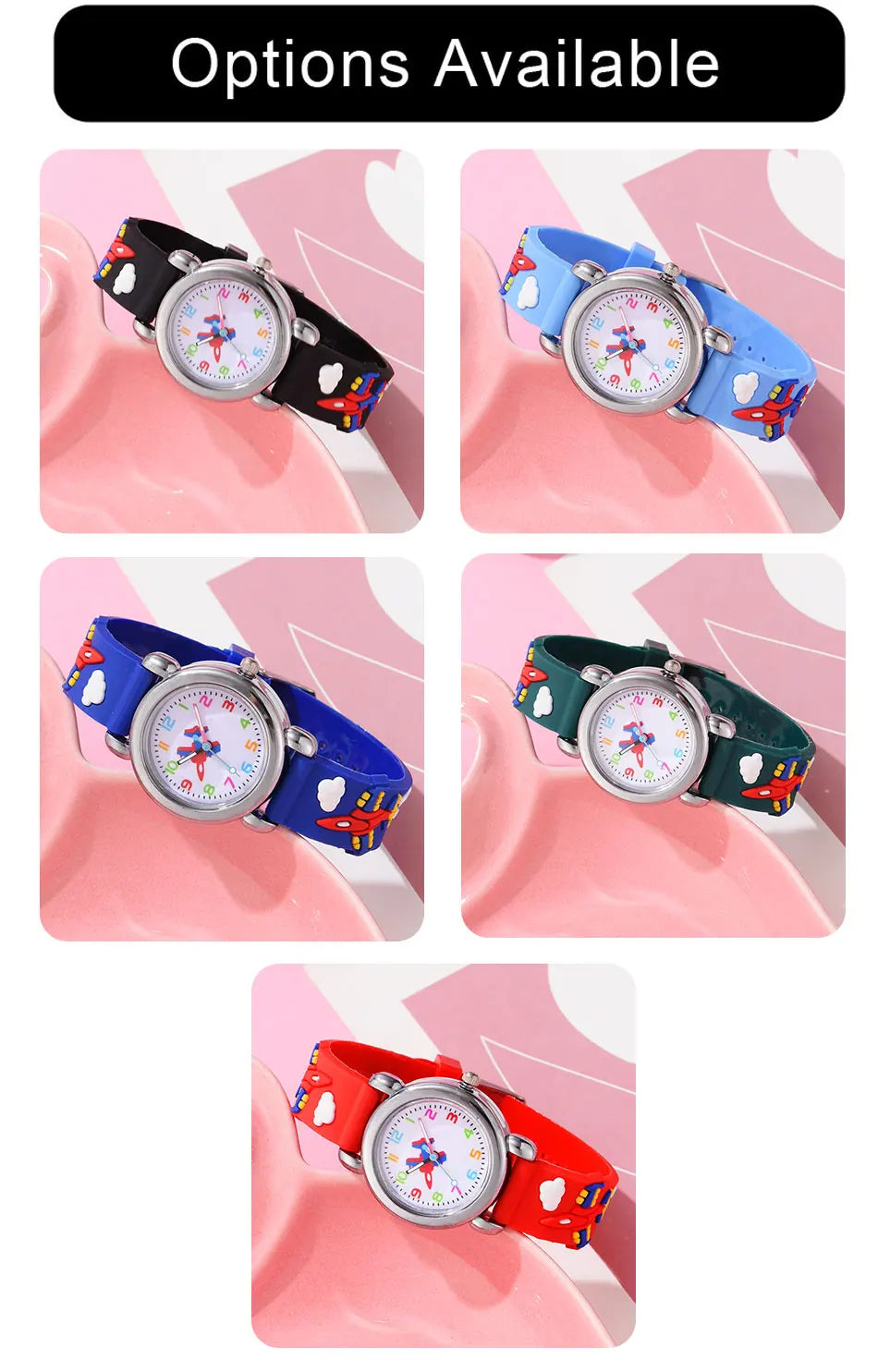 Fashion Children Watches Silicone Quartz Wristwatch Birthday Gift Kid Girl Boy Study Time Girl Watch Reloj