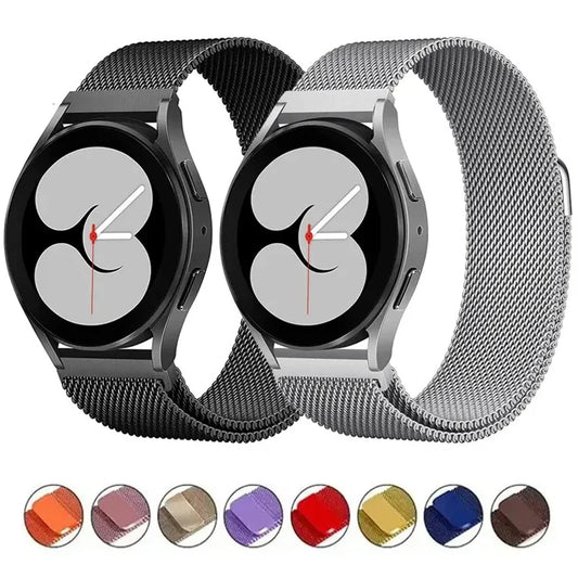 22mm 20mm Milanese Loop Strap For Samsung Galaxy Watch Band 6 5 4 44mm 40mm 6 Classic Bracelet Amazfit Huawei Gt Watchbands