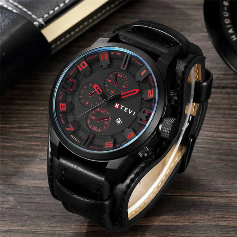 2024 Mens Watches Top Brand Luxury Fashion Men Casual Business Quartz Watch Waterproof Calendar Wristwatch Relogio Masculino