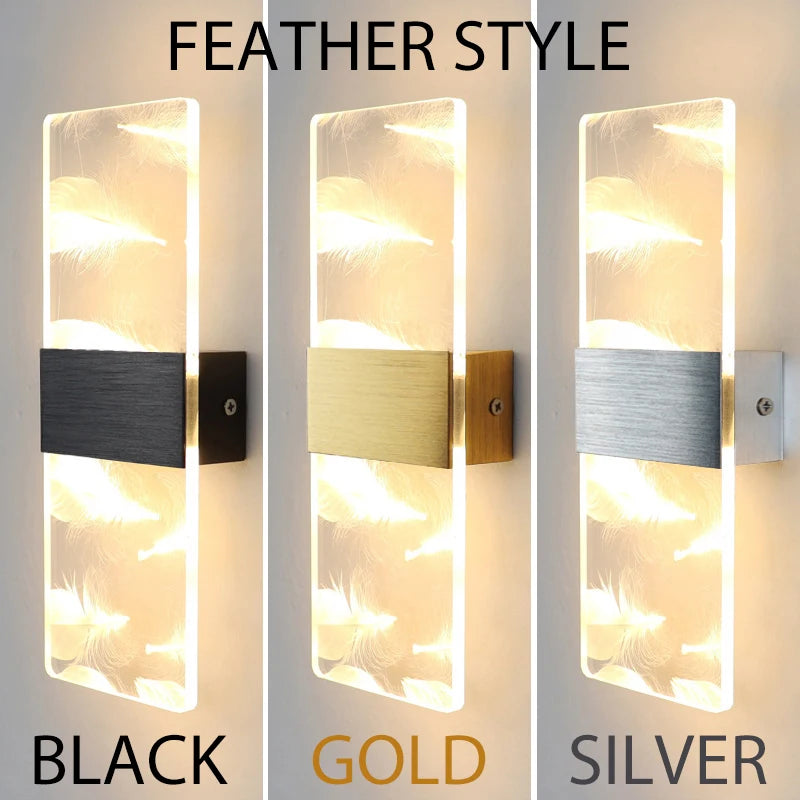 Indoor Acrylic Wall Lamp 6W Modern LED Wall Light Nordic Sconce Lamps Balcony Aisle Bedside Lights For Home Decoration AC85-265V