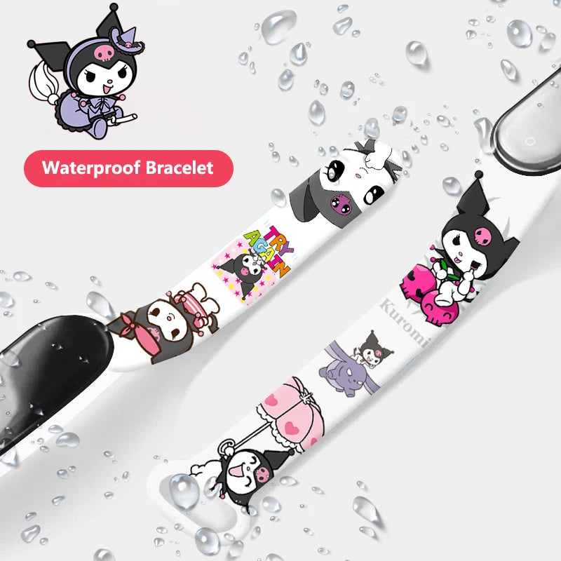 MINISO Kuromi Girls Watches for Kids Sport Wristband Touch Bracelet Waterproof Children Digital Watch Women Clock relogio montre