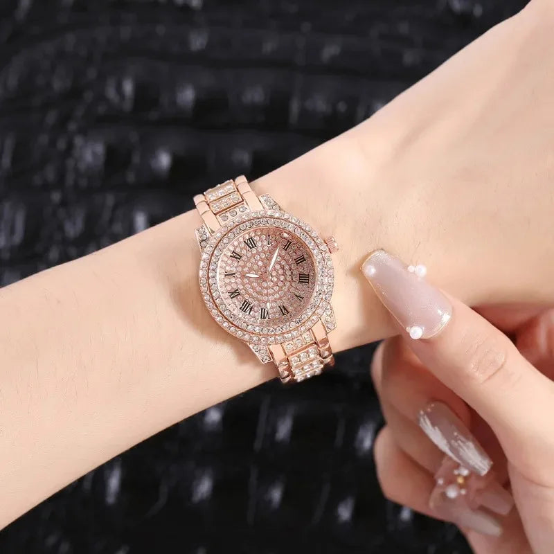 Women's Luxury Crystal Exquisite Wristwatch Quartz Relogio Feminino Casual Ladies Watches Clock Montre Femme Mujer Female Saati