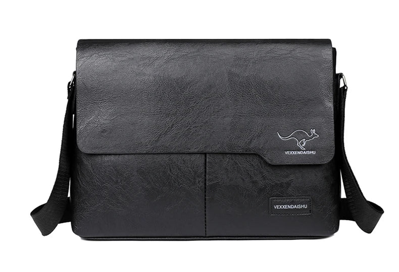 Men Shoulder Bag For IPAD Leather Business Handbag Men Messenger Bag Large Side Sling Bag Fashion Man Crossbody Bag